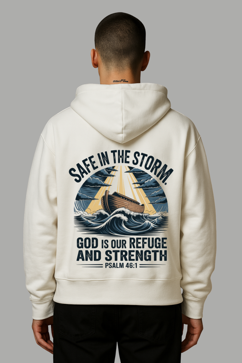 CHRISTFULL Hoodie "SAFE IN THE STORM"